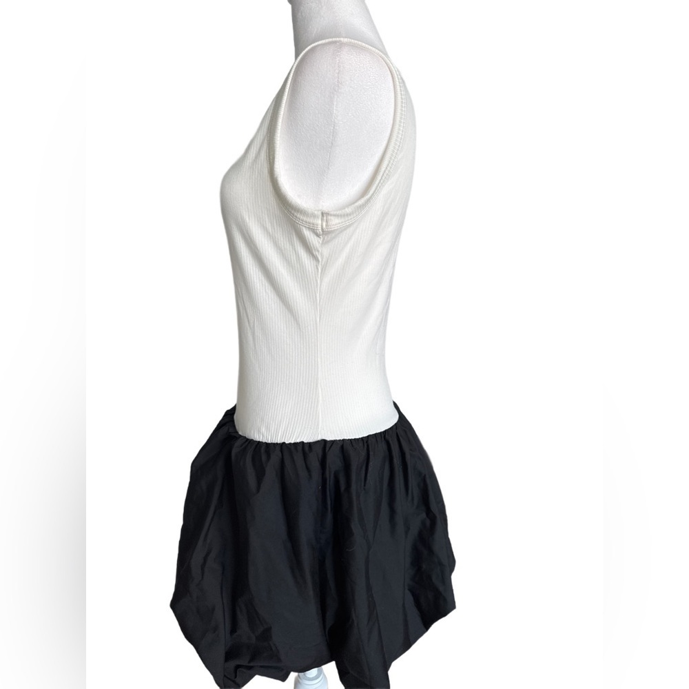 Good Luck Gem Black Mini Bubble Skirt Dress Medium NWT - Picture 2 of 5